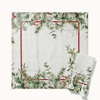 Christmas Greenery Servilleta