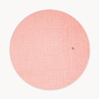 Pink Coral Linen Funda de Bajaplato Semi Impermeable