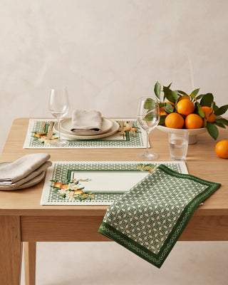 Valencia Orange Reversible Placemat / Set 2