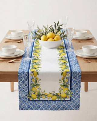 Camino de Mesa Lemon di Maiolica